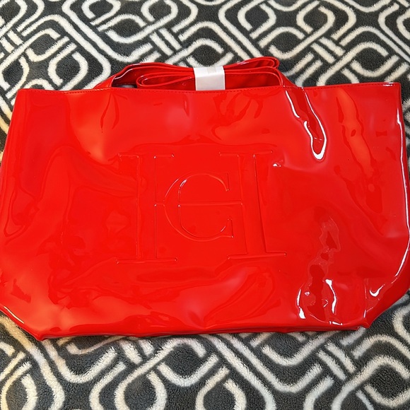 Carolina Herrera Red Tote - Picture 2 of 3